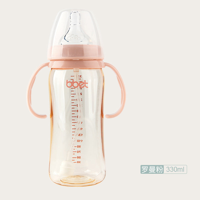 Baohui Babixiang wide diameter PPSU bottle with handle anti-drop and anti-flatulence gravity ball 330ML baby bottle