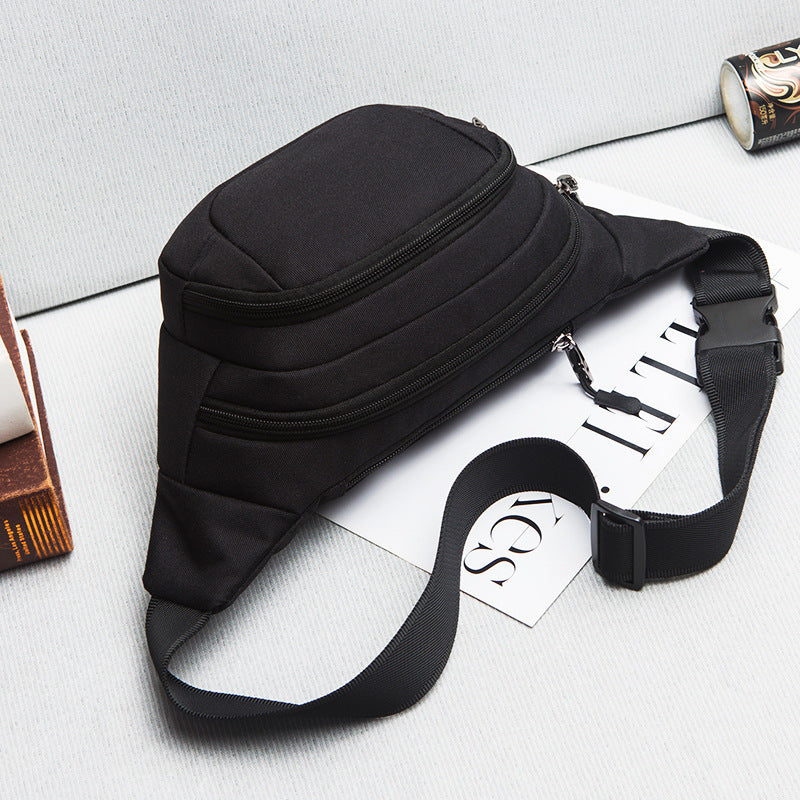 DC bag, fanny pack, men's shoulder messenger bag, multi-functional men's sports breast bag, casual mobile phone bag, satchel bag 2025 tide