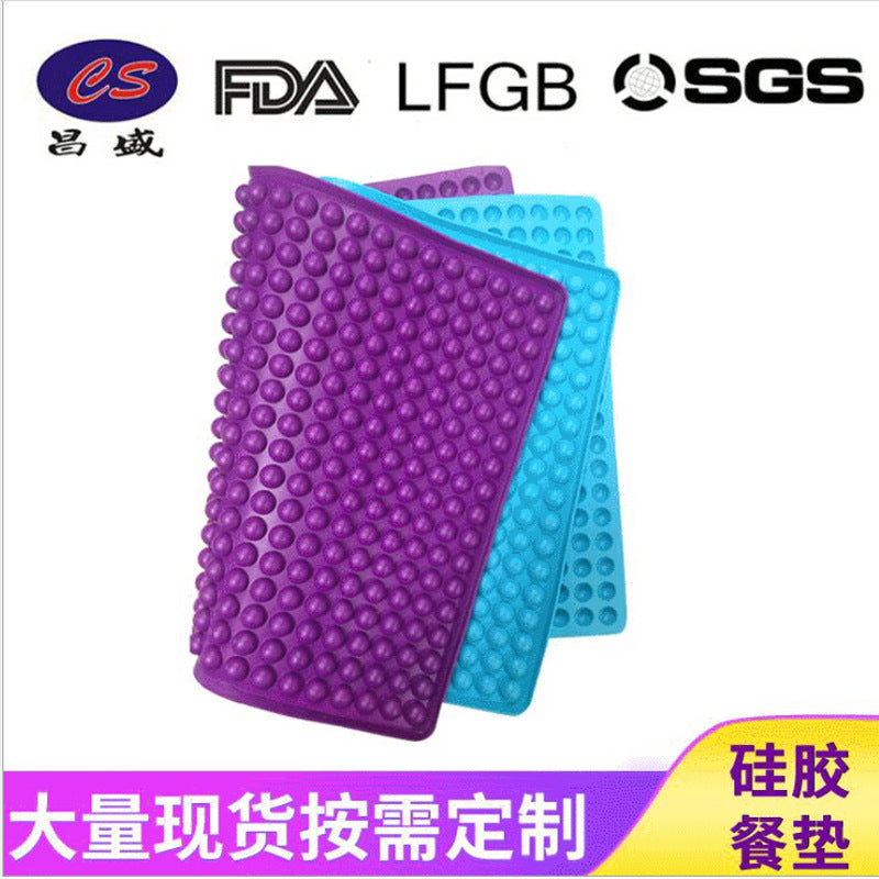 468 holes 1.2CM barbecue pad, dog food biscuit mold silicone barbecue pad, small ball drain pad spot wholesale