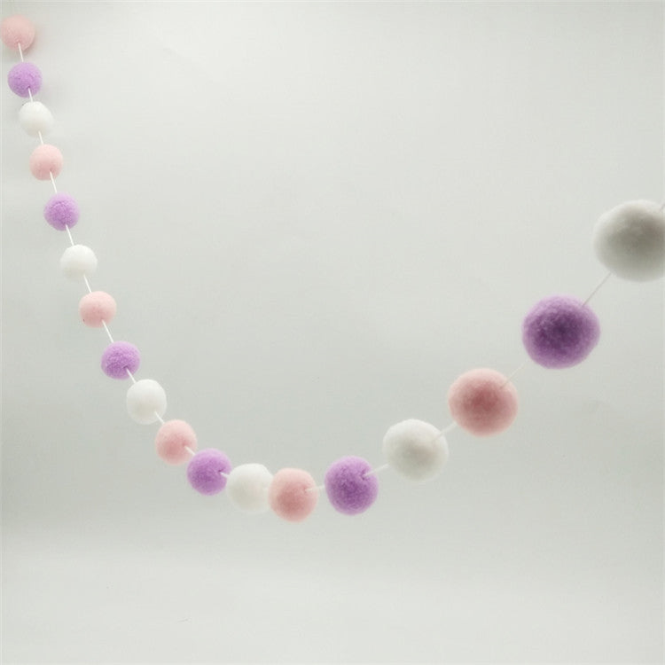 Indian Children's Tent Accessories Colored Ball String Boys and Girls Indoor Toys Play House Pendant Felt Ball Hair Ball String