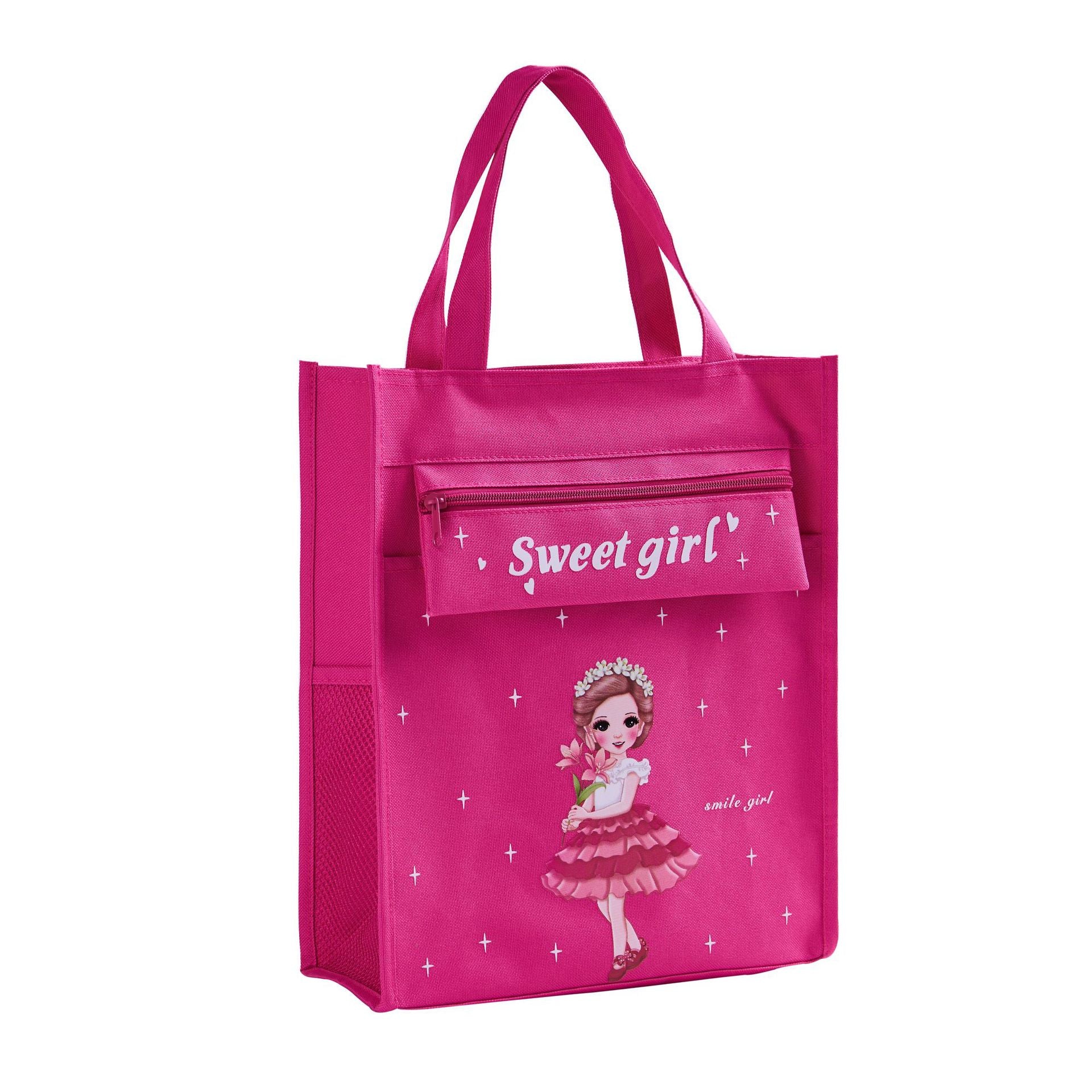 Student tutoring bag animation cartoon large capacity pencil bag primary school student tote bag canvas nylon multi-functional tutoring bag