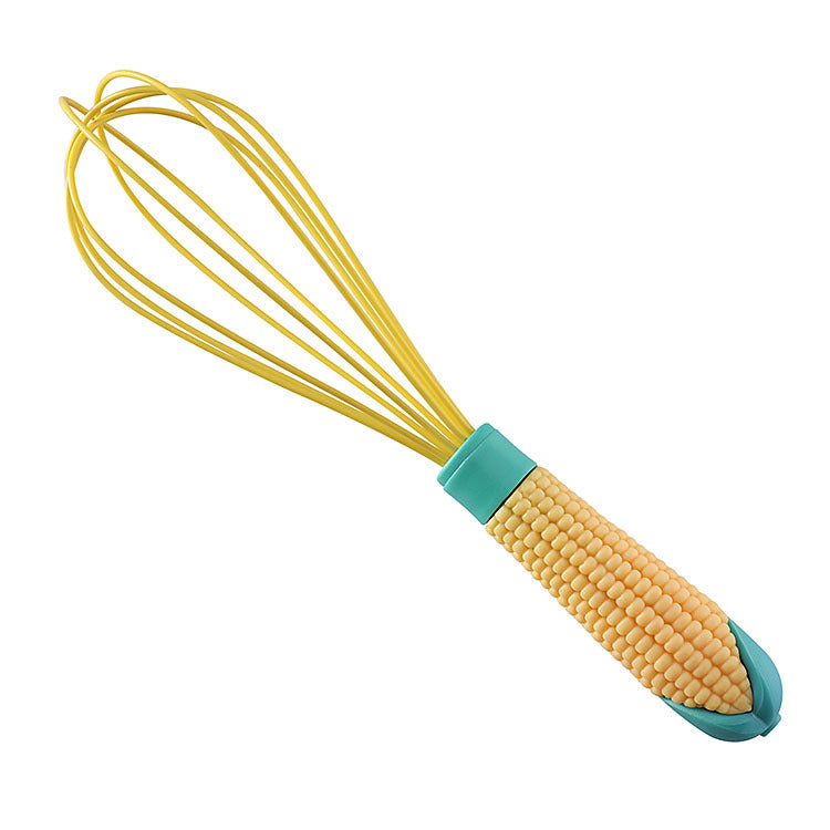 Cross-border Creative Kitchen Silicone Egg Beater Corn New Stirring Stick Baking Tool Manual Egg Stirrer Mixer
