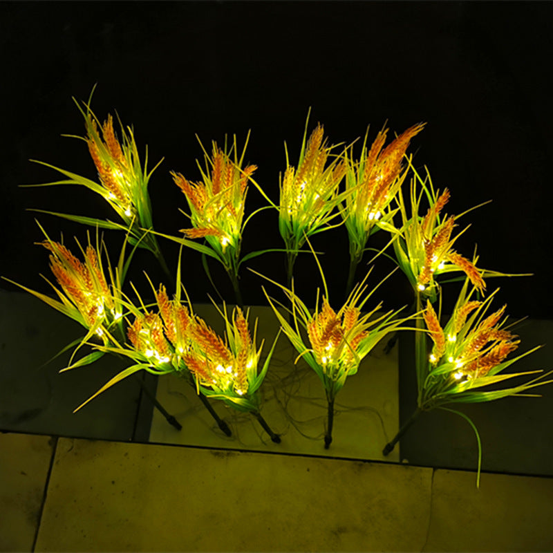 Wheat ear ground plug lamp led outdoor waterproof reed lamp garden garden decoration small lantern park landscape lawn lamp