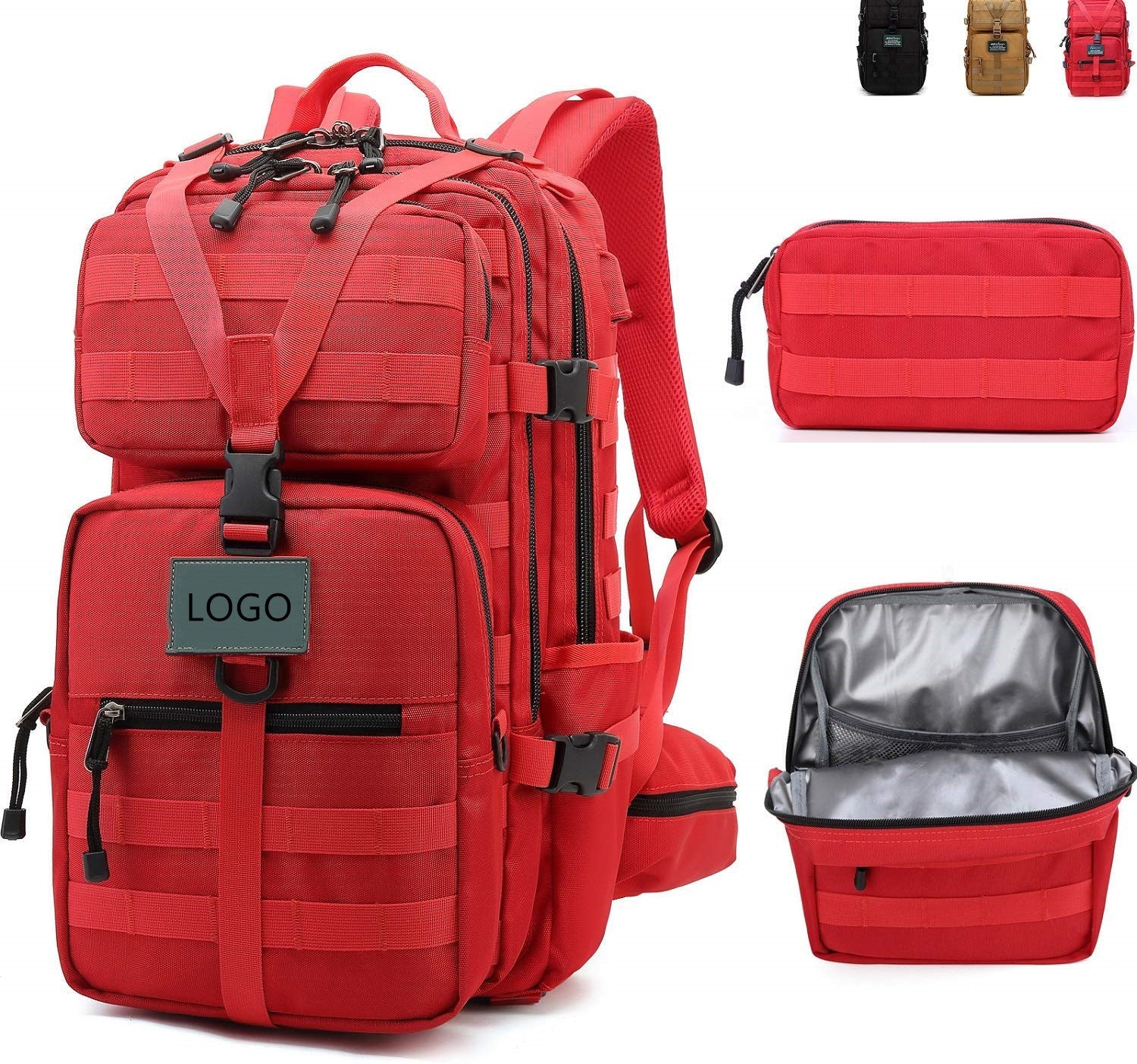 New Tactical 3P Backpack Molle Removable Large Capacity Backpack  Attack Mountaineering Hiking Bag