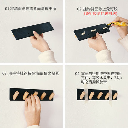 F9.9 yuan, no punching glue hook, hook behind the door, bathroom, no marks on the wall, nail-free hook, kitchen, bathroom