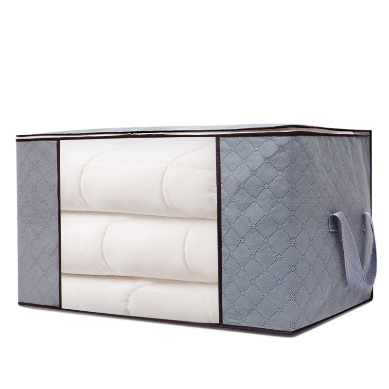 Quilt storage bag Non-woven bamboo charcoal clothing quilt bag Home finishing Dust-proof moving bag Wholesale