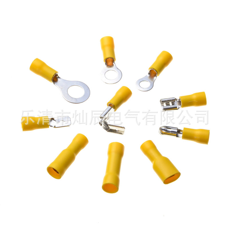 Cross-border e-commerce, cold-pressed terminal box 720PCS wiring connection terminal, copper terminal fork type
