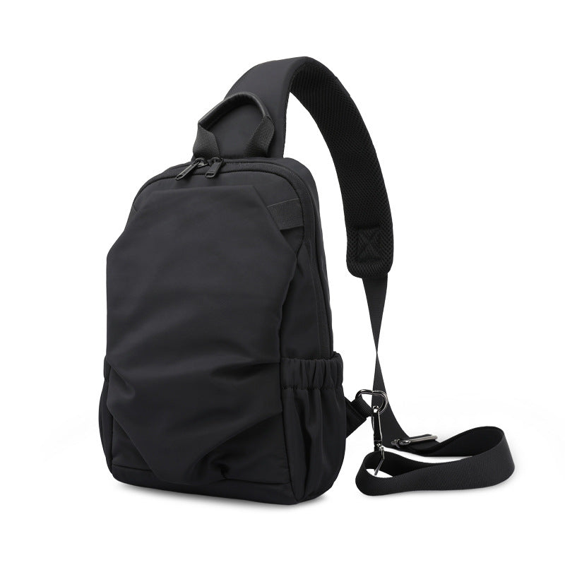 New Men's Breast Bag Shoulder Bag Men's Bag Large Capacity Multifunctional Small Backpack Fashion Korean Edition Trendy Cool Men's Bag