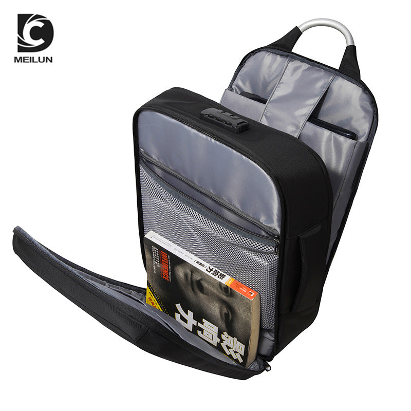 Cross-border new multi-functional anti-theft brush business travel backpack three-purpose handbag Oxford cloth computer backpack men