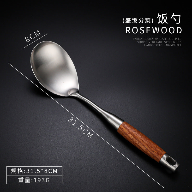 304 stainless steel pan, spatula, kitchenware, spatula, colander, frying spatula, full set of kitchen supplies, kitchen utensils, cooking tools