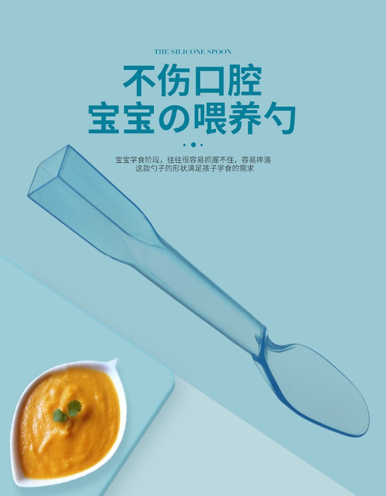 Disposable spoon wholesale children's ice cream spoon plastic spoon environmentally friendly PP material fruit spoon feeding spoon