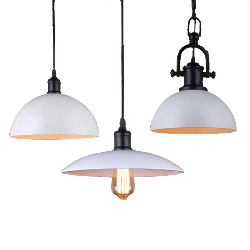 American retro industrial wind chandelier bar bar loft creative personality single head wrought iron lid small restaurant lamp