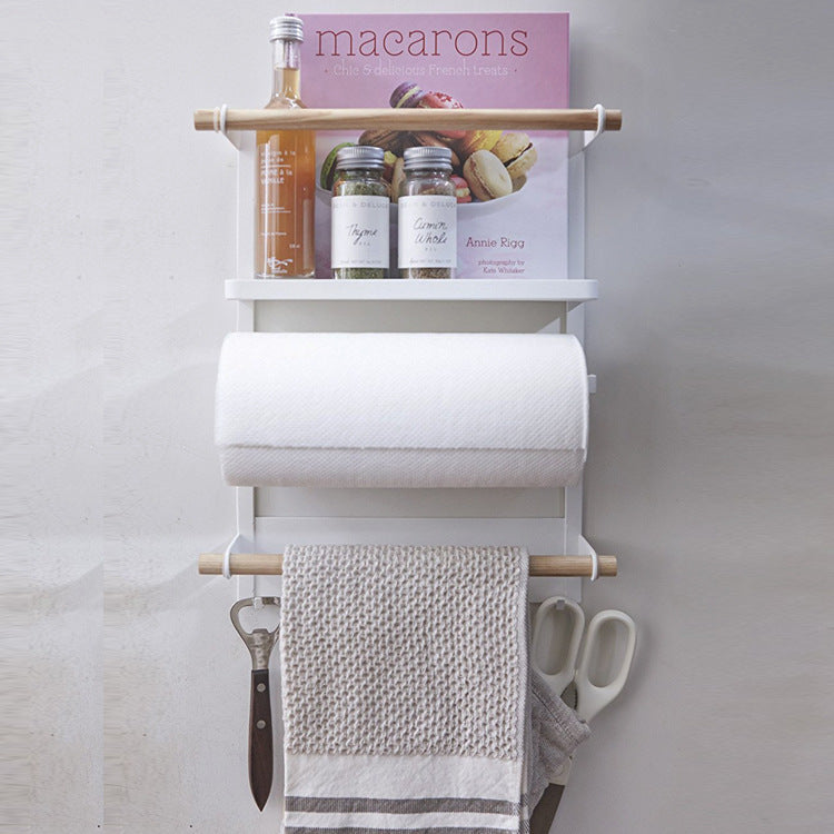 Refrigerator rack, magnet side wall refrigerator rack, paper towel fresh-keeping bag, iron-absorbing refrigerator storage rack, hanger