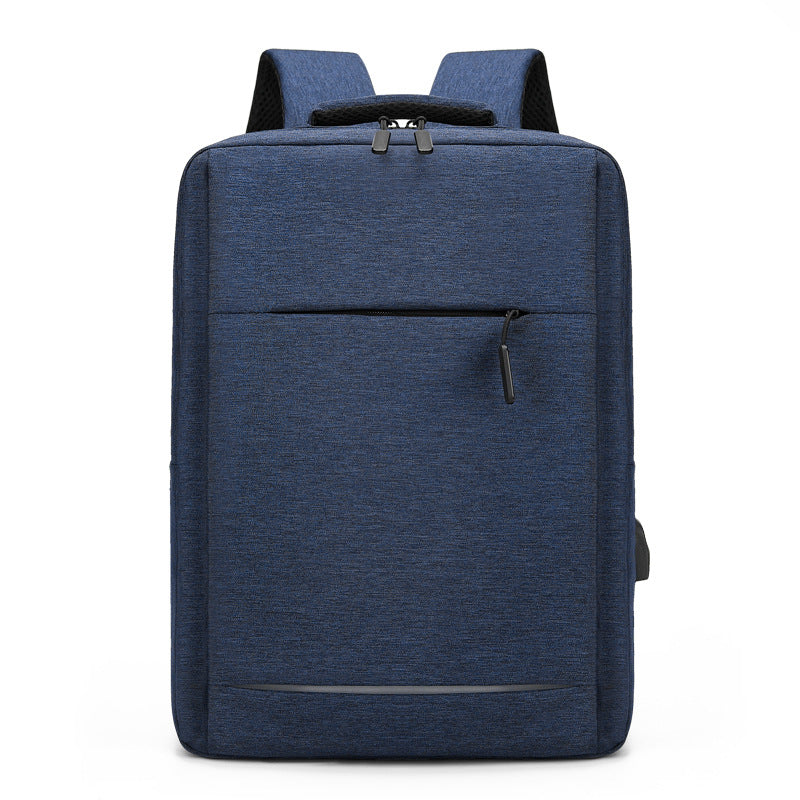 New men's large-capacity 14-inch computer backpack unisex USB charging LOGO business backpack