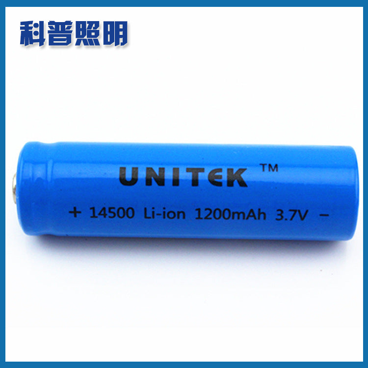 Manufacturer wholesale No. 5 14500 lithium battery, strong light flashlight rechargeable lithium battery