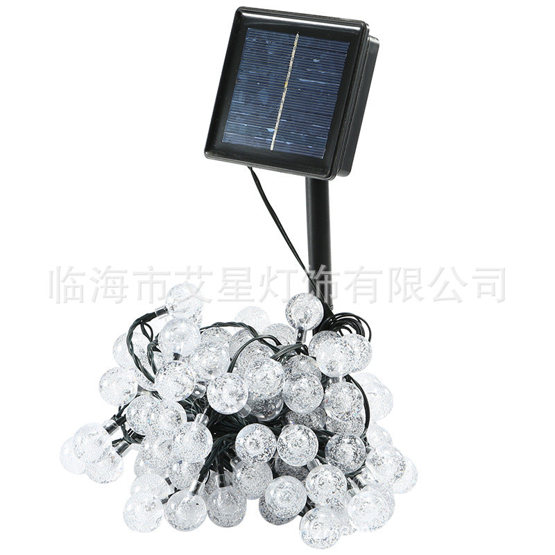 Bubble ball light string Crystal star courtyard viewing outdoor decoration atmosphere light  lantern solar light string