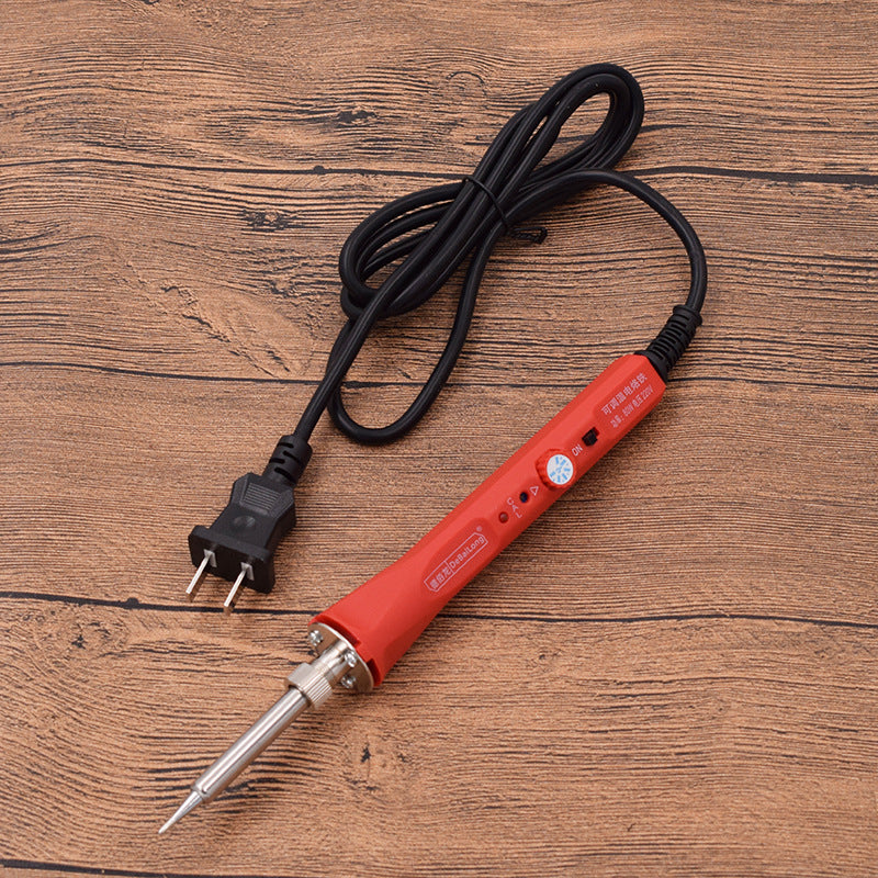 100W red temperature control electric soldering iron with lamp, with temperature calibration function, the temperature is as high as red