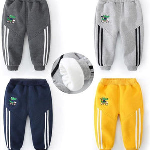 Boys' pants - new autumn/winter styles: stylish, thickened sweatpants for babies and kids, fleece-lined, anti-pilling