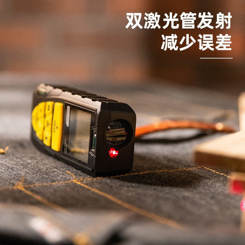 Deli Handheld Laser Rangefinder High Precision Ruler Measuring House Instrument Electronic Ruler Infrared Area Volume Meter