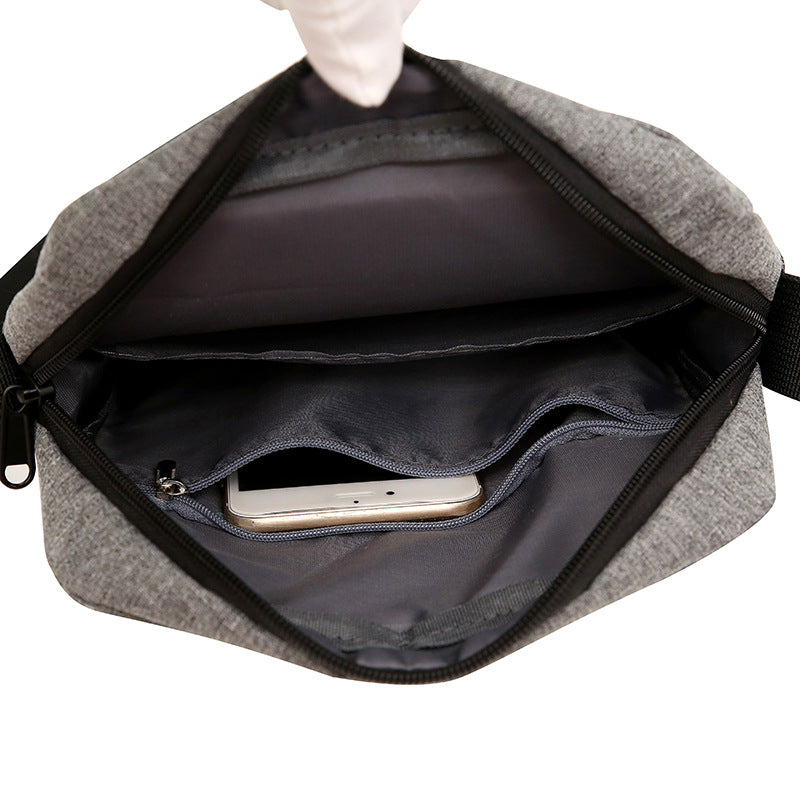 Foreign trade new men's casual shoulder bag simple wear-resistant anti-splashing messenger bag outdoor travel portable small square bag