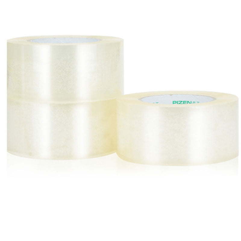 Deli 33195A sealing tape 5 rolls of 60mm large tape 6cm * 100m tape in transparent barrels 5 rolls/drum