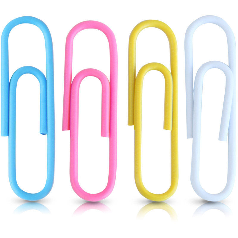 Deli 0038 paper clip, color creative cute medium paper clip office supply 29mm 160pcs/tube