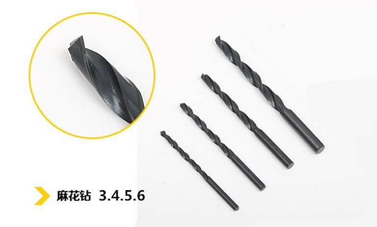 Boshen 31-piece electric drill matching, drill bit combination tool canvas bag, twist drill tile drill high-speed steel set set