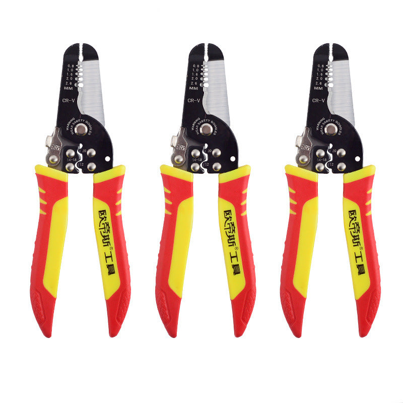 Otis new three-in-one wire stripping pliers, electrician stripping pliers, crimping pliers, cable stripping pliers multi-function
