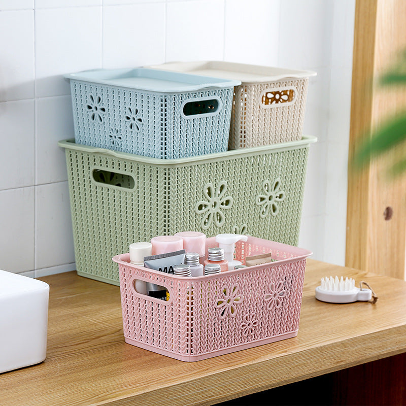 Rattan storage basket Storage basket Fruit basket Storage basket Kitchen storage Office storage Sundries basket Toy storage basket