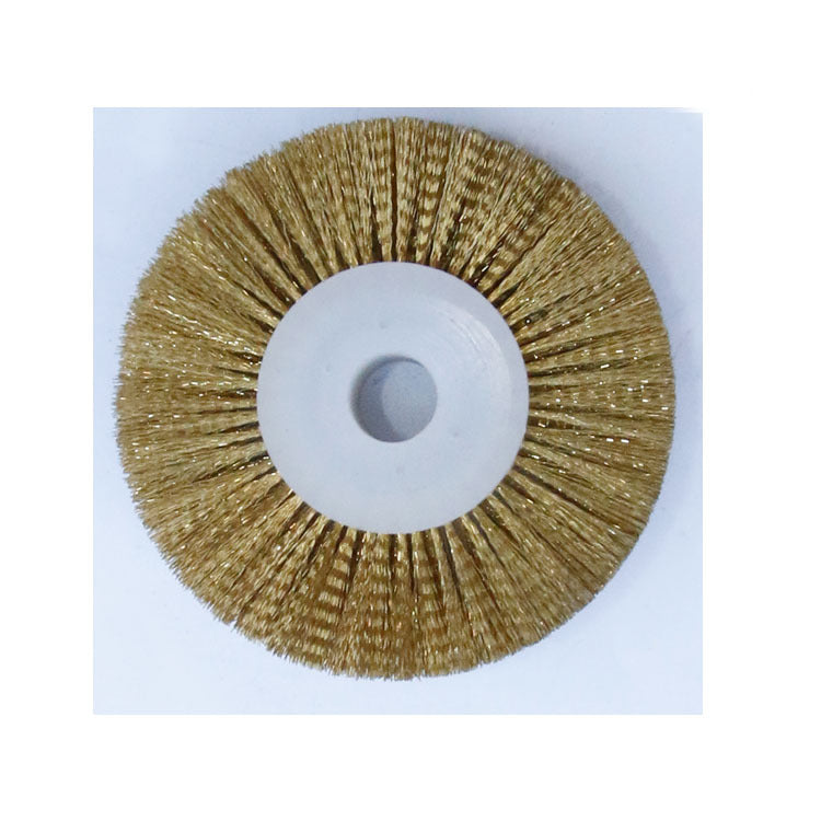 Parallel copper wire wheel rust removal and grinding polishing wheel deburring polishing copper wire brush