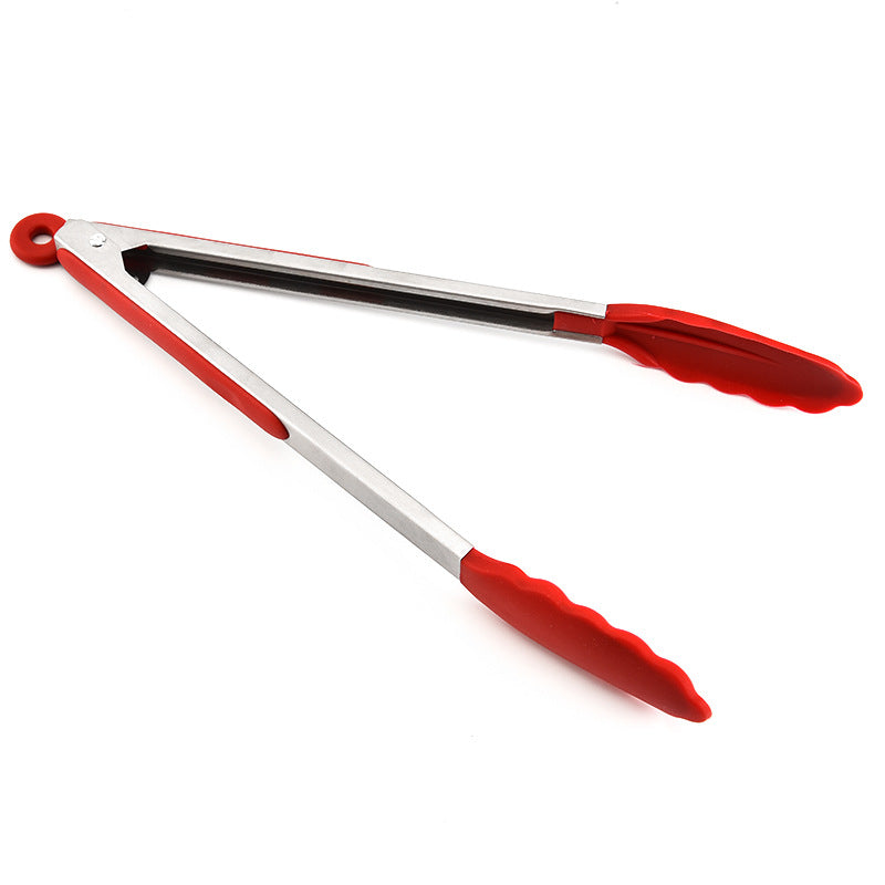 Cross-border spot multi-functional silicone barbecue clip non-slip food clip baking bread clip high temperature resistant kitchen tools