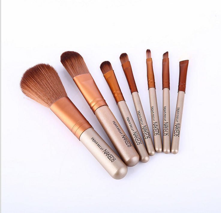 Portable tin box makeup brush naked5 makeup brush 7 makeup brush set beginner makeup brush tool nk5