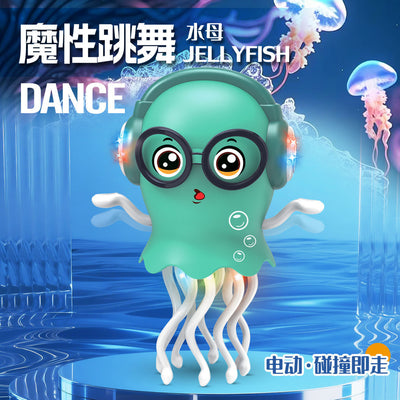 magic dancing jellyfish toys universal electric luminous self-obstacle avoidance stunt dancing octopus toys wholesale