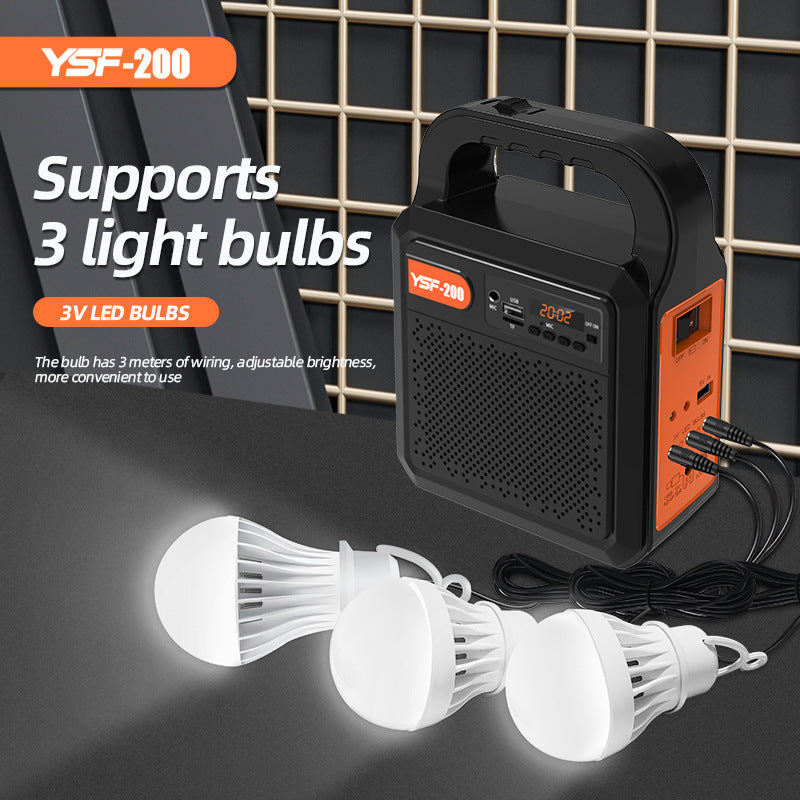 YSF Z00 Solar Bluetooth Speaker Outdoor Light Camping Light Charging Emergency Lighting Tent Light Long Battery Life