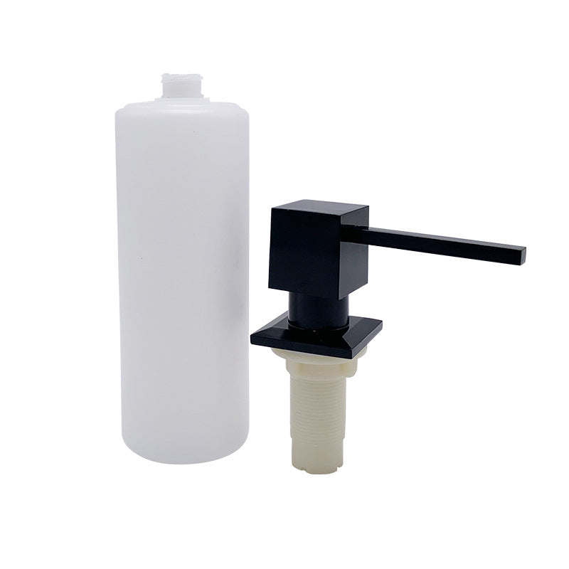 Square head soap dispenser, zinc alloy sink for kitchen sink, detergent, large capacity vegetable basin press