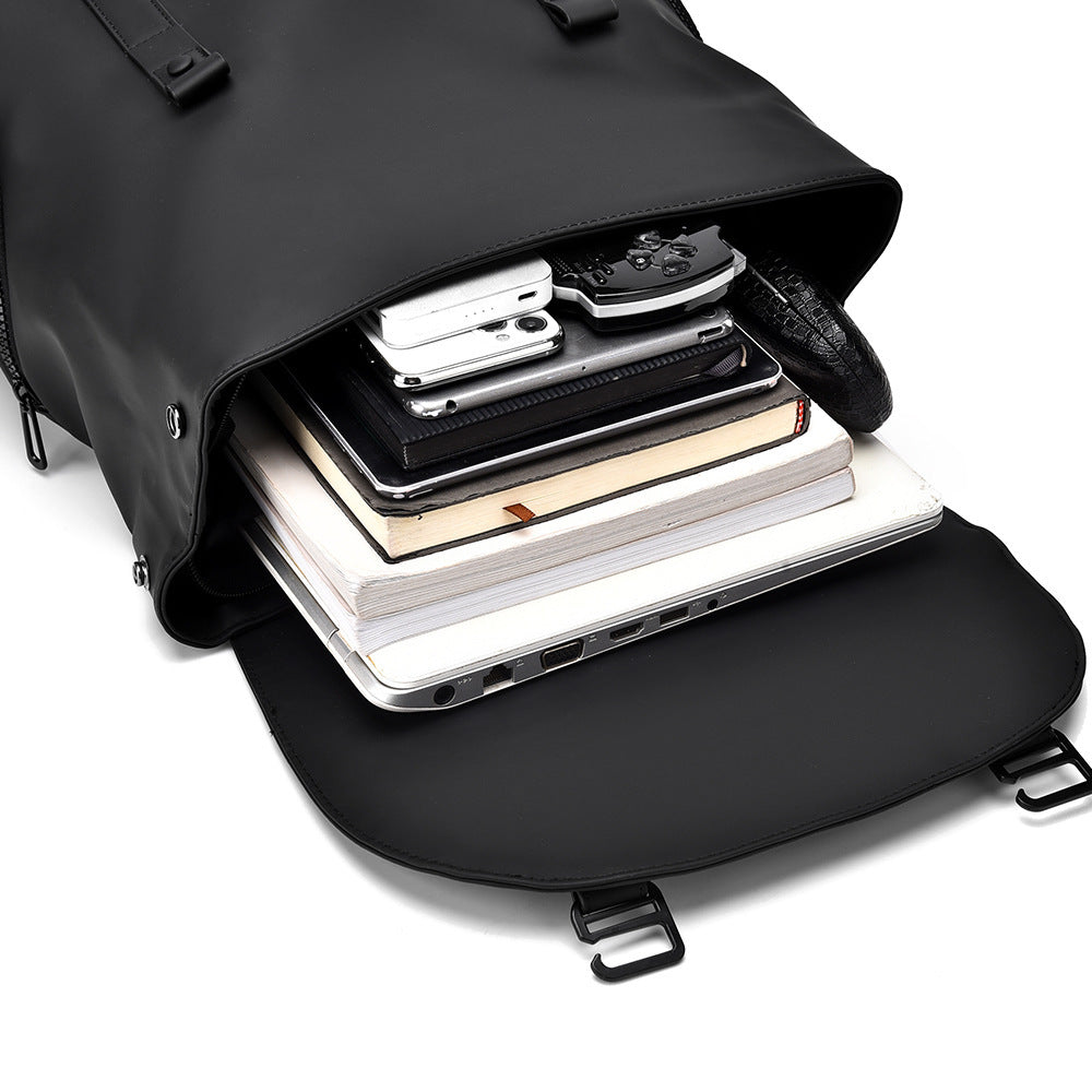 Shoulder bag men travel to work commuter computer bag fashion rhombus backpack college student schoolbag men, trendy high sense