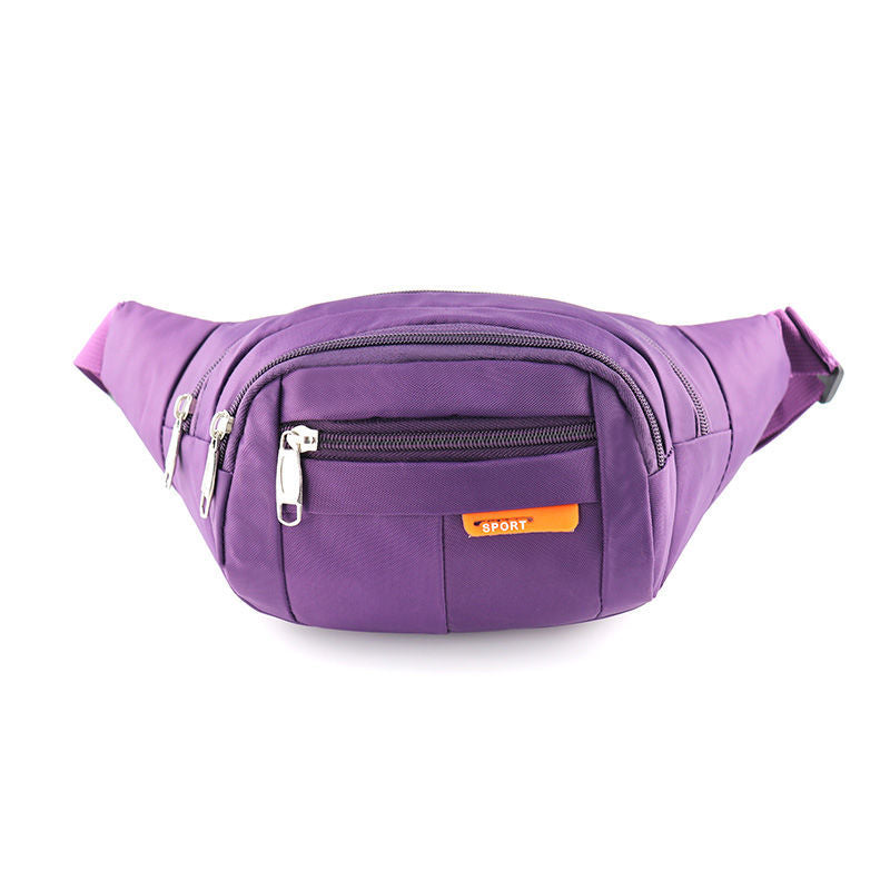 New fanny pack women's large-capacity multi-function anti-splashing water cashier business bag outdoor travel fashion mobile phone fanny pack men
