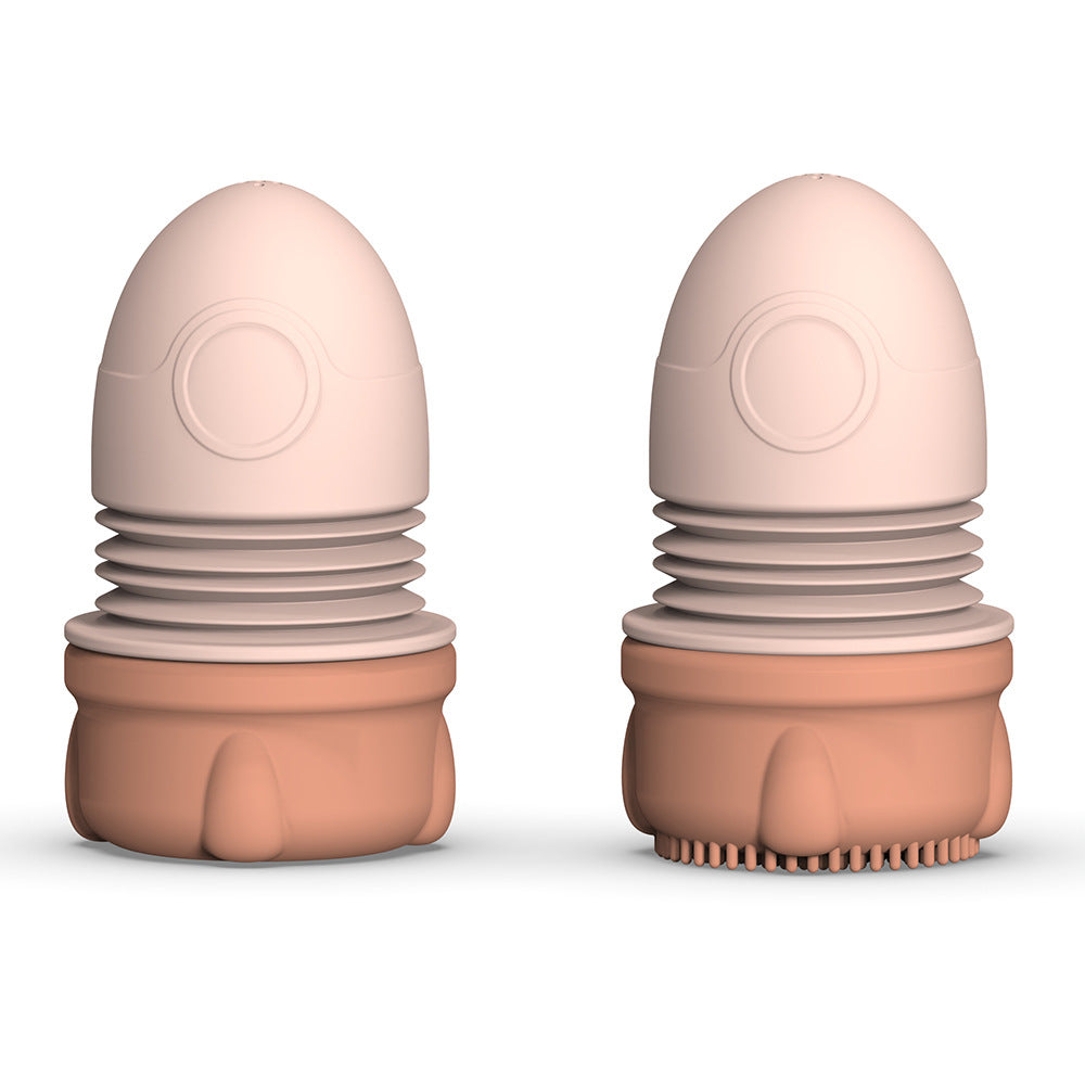 Cross-border new baby bath silicone toys children's bath cute rocket toys creative water toys