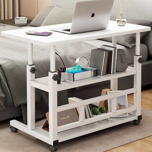 Lift study table bedside table bedroom simple bed computer bedroom lazy table movable office simple desk