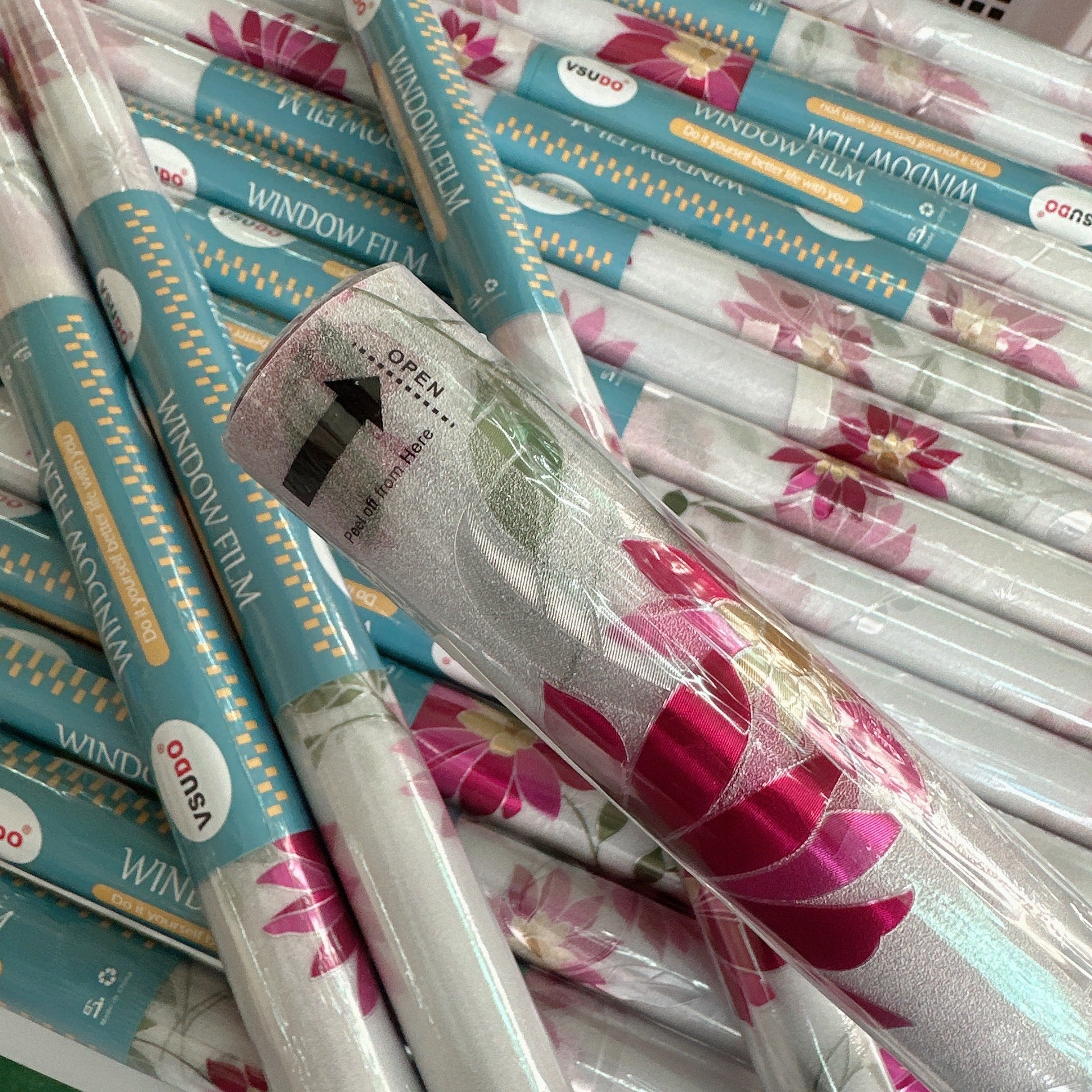 Cross-border  plastic seal small roll static glue-free glass film bathroom window anti-privacy thermal insulation matte sticker