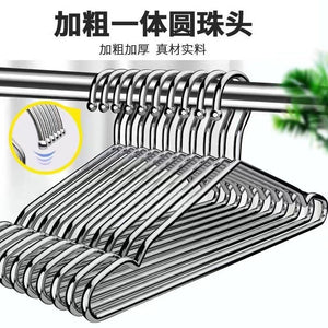 304 stainless steel clothes hanger for home clothes drying clothes support iron student shelf thickened balcony solid metal