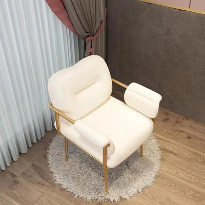 Influencer chair makeup vanity chair desk chair nordic ins light luxury dining chair casual backrest combination dressing chair nail art chair