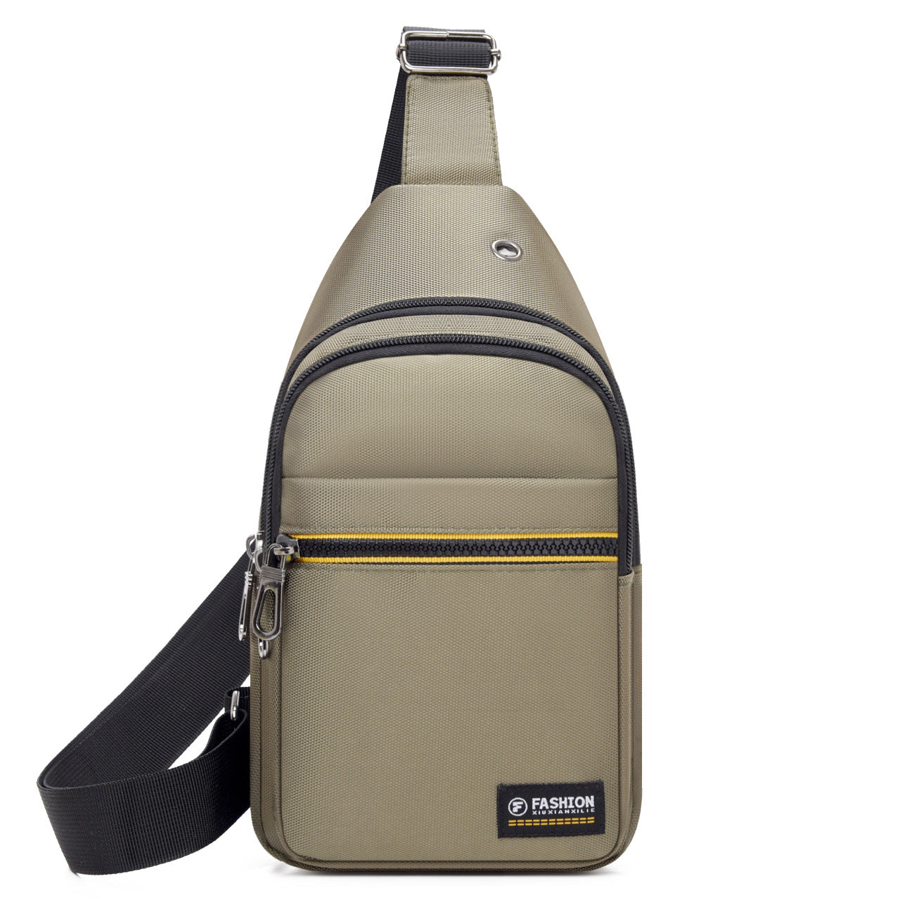 New large-capacity men's breast bag Oxford cloth practical and simple messenger bag trendy casual commuting versatile shoulder bag