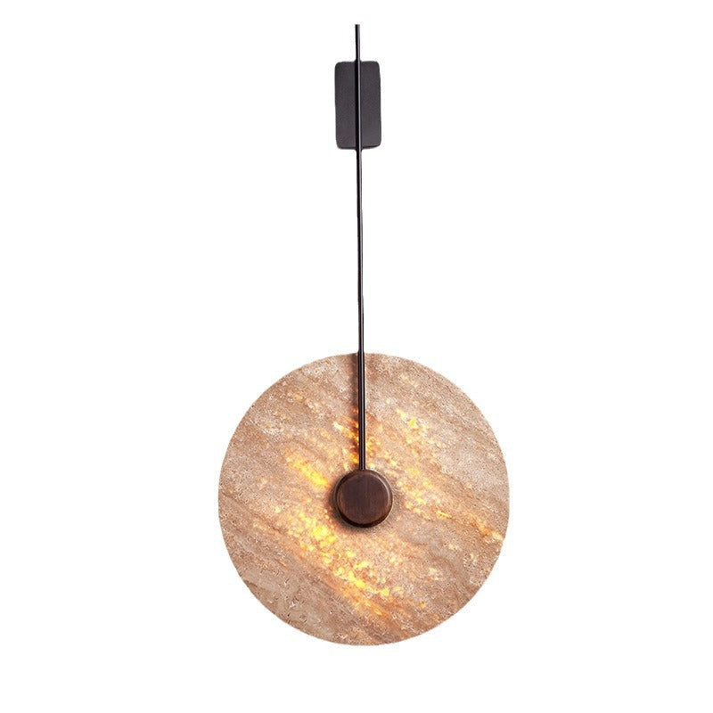 Yellow travertine LED bedroom bedside wall lamp living room art creative TV background wall bedside corridor aisle stairs