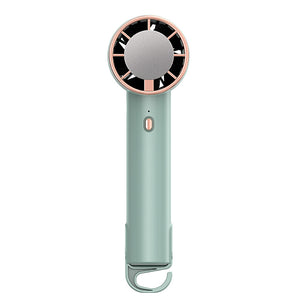 New outdoor handheld cooling fan - home desktop stand, small portable hiking buckle, customizable outdoor fan