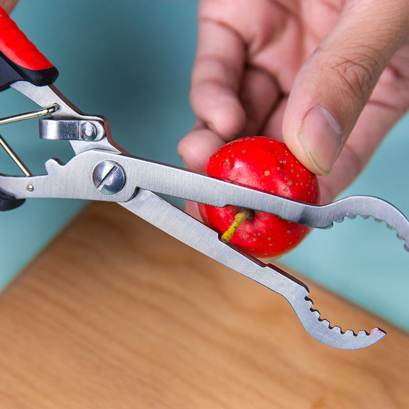 Stainless steel hawthorn nucleator opener, candied gourd nucleator clamp, hawthorn pliers scissors, seed picking scissors, kitchen tools