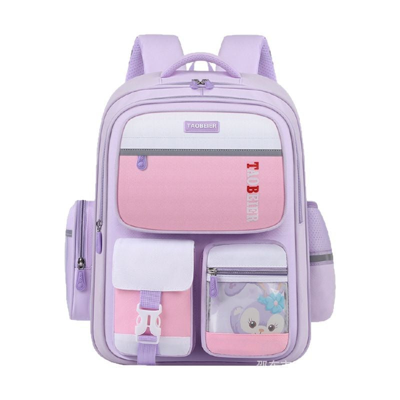 New children's schoolbag girls primary school students 1236 grade three-dimensional large-capacity spine backpack