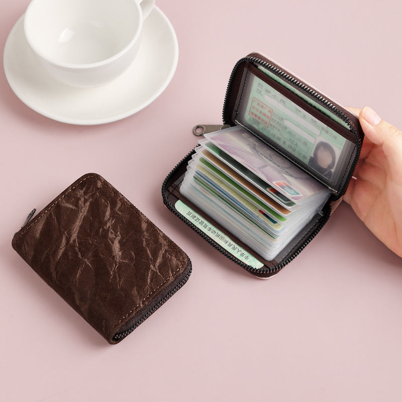 New organ card bag, female and male card bag, exquisite anti-degaussing multi-function, compact card holder, ID bag, wallet card holder.