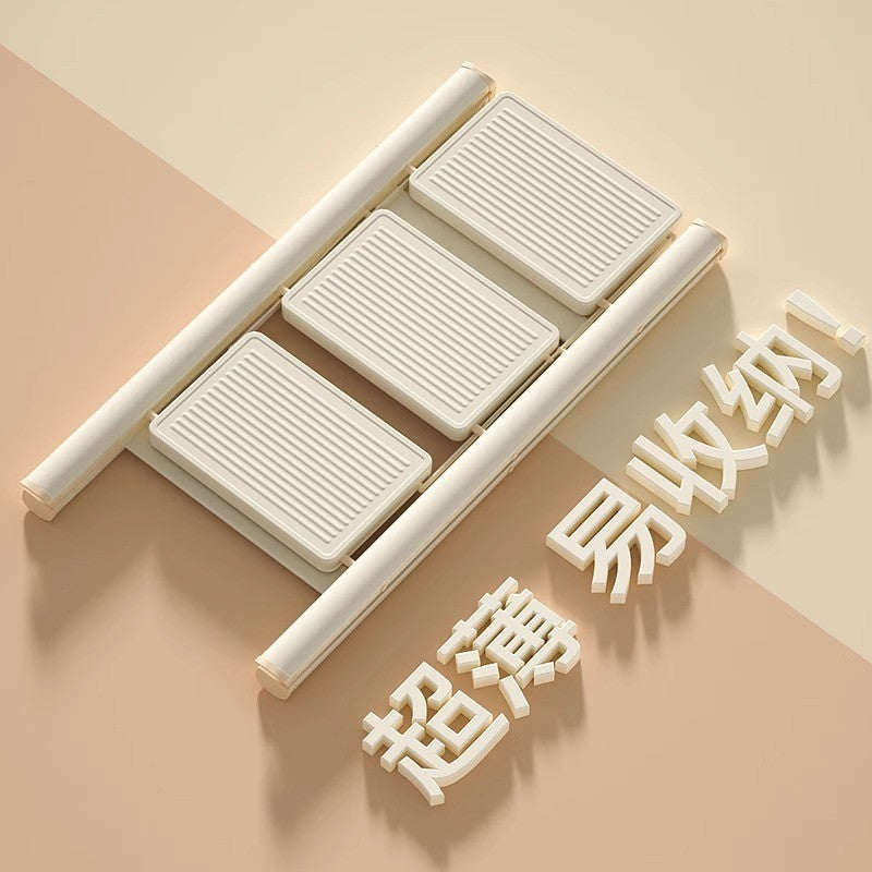 Cream wind household ladder folding ladder thickened herringbone ladder indoor multi-functional storage flower stand stair stool Internet celebrity