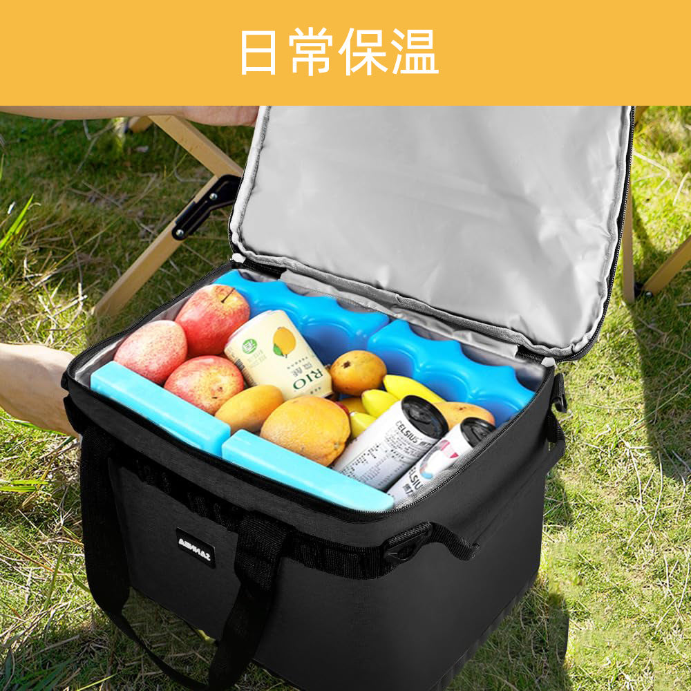 Outdoor tote bag Anti-collision storage box Camping waterproof grocery bag Cutlery Kitchenware storage bag Multifunctional picnic bag